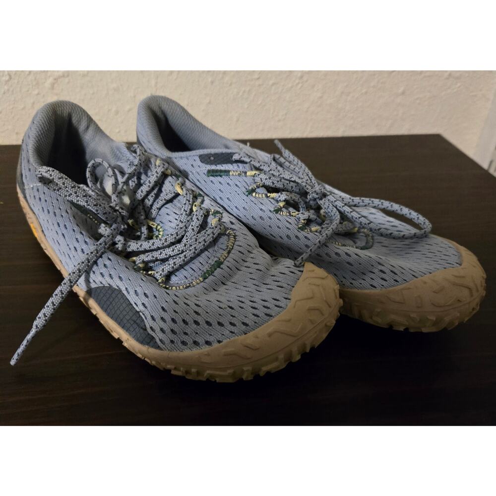 Merrell Vapor Glove 6 minimalist shoes, likely in the Chambray Blue color